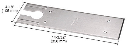 Dormakaba® Brushed Stainless BTS80 Series Cover Plate - Item # BTS7410CPBS