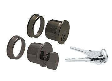 CRL Dark Bronze Anodized Keyed Cylinder/Thumbturn Combo - Item # DRA1020DU