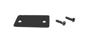 CRL Matte Black End Cap with Screws for Shallow U-Channel - Item # SCECMBL