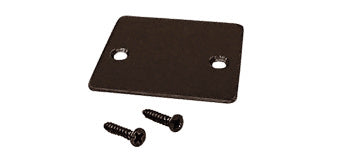 CRL Black Bronze Anodized End Cap with Screws - Item # UCECDU