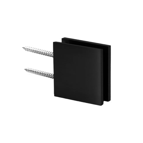 FHC Notch Style Wall Mount Clamp Double Mounting Holes for 3/8" to 1/2" Glass - Item # SFCU1MB