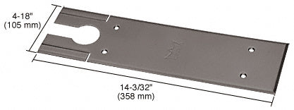 Dormakaba® Dark Bronze BTS80 Series Cover Plate - Item # BTS7410CPDU