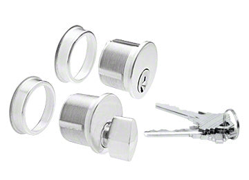 CRL Satin Anodized Keyed Cylinder/Thumbturn Combo  - Item # DRA1020SA