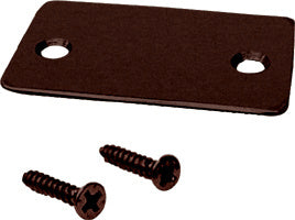 CRL Black Bronze Anodized End Cap with Screws for Shallow U-Channel - Item # SCECDU