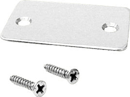 CRL Satin Anodized End Cap with Screws for Shallow U-Channel - Item # SCECSA