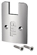CRL Satin Anodized Low Profile Sidelite Rail Cap with Screws - Item # SREC2SSA