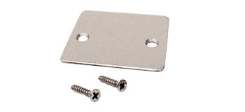 CRL Brushed Stainless End Cap with Screws - Item # UCECBS