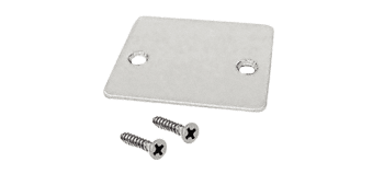 CRL Satin Anodized End Cap with Screws - Item # UCECSA
