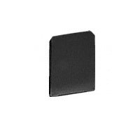 CRL Matte Black End Cap for WU1 Series Wet/Dry U-Channel - Item # WU1ECMBL
