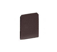 CRL Black Bronze Anodized End Cap for WU3 Series Wet/Dry U-Channel - Item 3 WU3ECDU