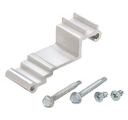 Crl-US Aluminum Horizontal Clip w/ Screws - 20 pk - Item # AP403