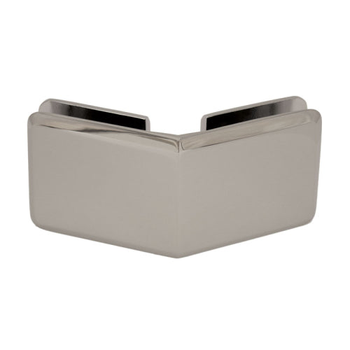 FHC Beveled 135 Degree Glass-to-Glass Clamp - Brushed Nickel - Item # CBU135BN