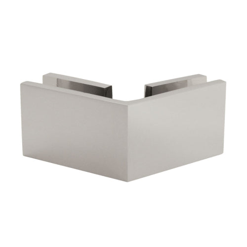 FHC Square 135 Degree Clamp Glass-to-Glass - Brushed Nickel - Item # CSU135BN