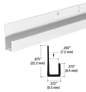 CRL Satin Anodized 1/4" Standard Aluminum J-Channel - Item # D636A
