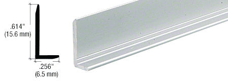 CRL Satin Anodized 1/4" Aluminum L-Bar Extrusion - Item # DV607A