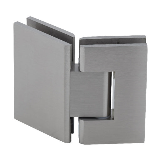 CRL Brushed Nickel Geneva 545 Series 135 Degree Glass-to-Glass Hinge - Item # GEN545BN
