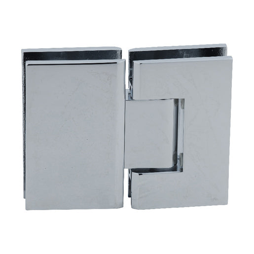 CRL Polished Chrome Geneva 580 Series 180 Degree Glass-to-Glass Hinge with 5 Degree Offset - Item # GEN580CH