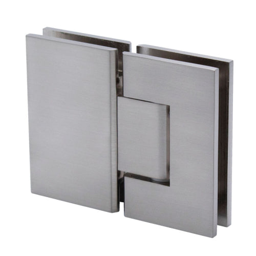 FHC Glendale Series 180 Degree Glass to Glass Hinge - Brushed Nickel - Item # GLEN180BN