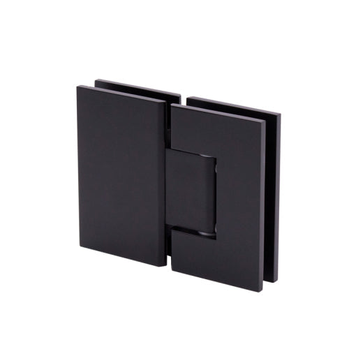 FHC Junior Glendale 180 Degree Glass-to-Glass Hinge for 1/4" Glass - Oil Rubbed Bronze - Item # JRGLEN1800RB