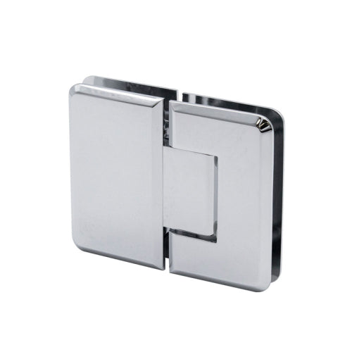 FHC Jr Preston 180 Degree Glass-to-Glass Hinge for 1/4" Glass - Polished Chrome - Item # JRPRES180CH