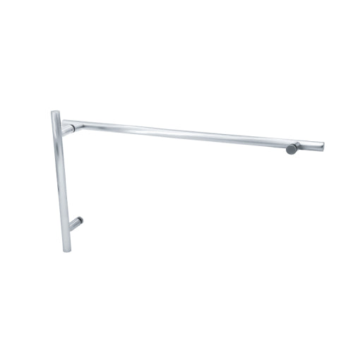 FHC 8" x 24" Ladder Pull/Towel Bar Combo - Polished Chrome - Item # LHTB8X24CH