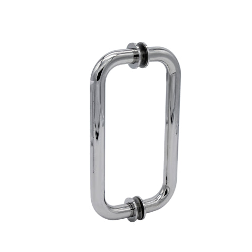 FHC 8" Center-to-Center Tubular Pull - Polished Chrome - Item # PHR8X8CH