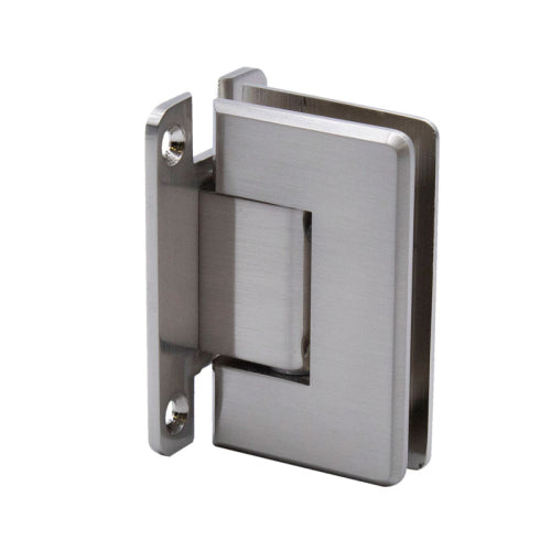 FHC Preston Adjustable Wall Mount Hinge Adjustable Full Back Plate - Brushed Nickel - Item # PRESA4BN