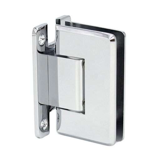 FHC Preston Adjustable Wall Mount Hinge Adjustable Full Back Plate - Polished Chrome - Item # PRESA4CH