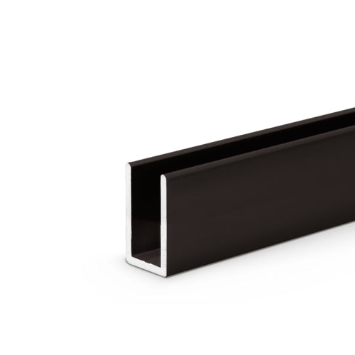 FHC Classic U-Channel 1" Tall For 3/8" Glass - 95" Long - Oil Rubbed Bronze - SUCD381ORB