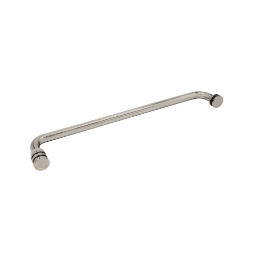 FHC 24" Towel Bar/Modern Knob Combo - Brushed Nickel - Item # TBRDK124BN