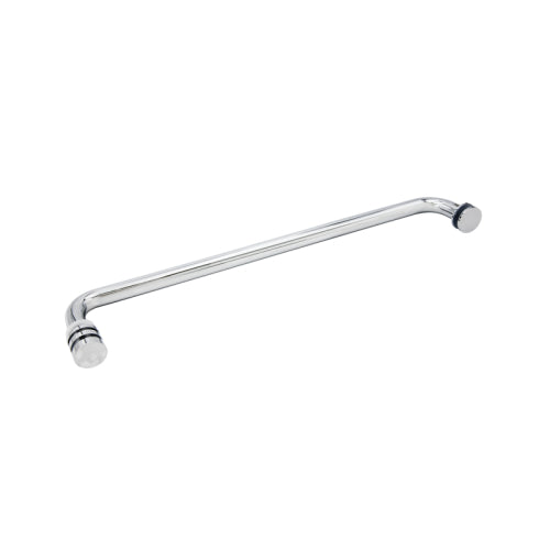 FHC 24" Towel Bar/Modern Knob Combo - Polished Chrome - Item # TBRDK124CH